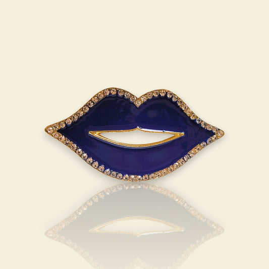 broche pour vêtement de femme Lipsy, un bijou vintage bleu 