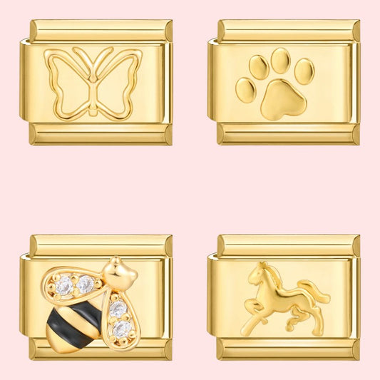 charm pour bracelet italien Bellissima doré collection Animaux