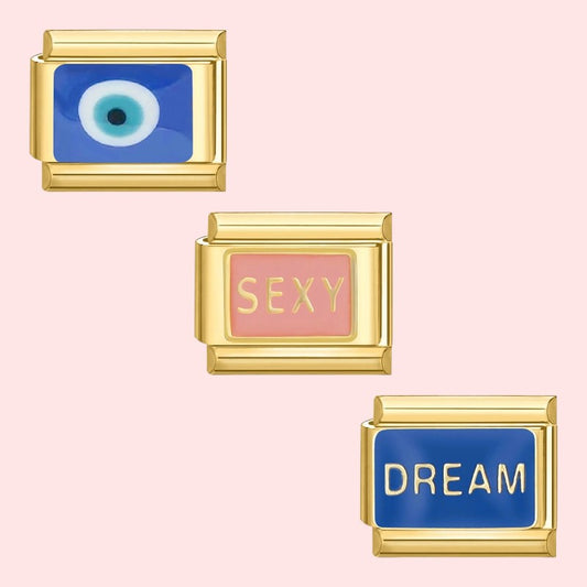 charm pour bracelet italien Bellissima doré collection émotions