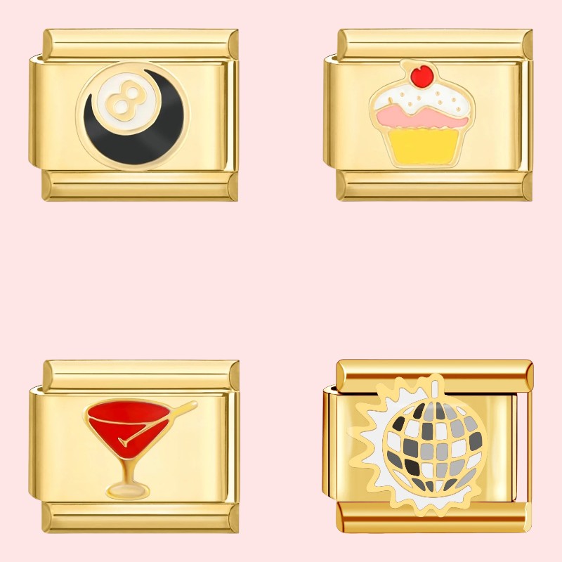 charm pour bracelet italien Bellissima doré collection Fiesta