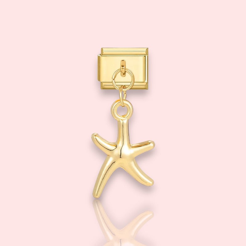 charm pour bracelet italien Bellissima doré pendentif étoile de mer