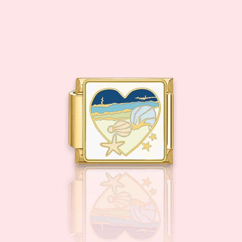 charm-bracelet-italien-bellissima-dore-pendentif-étoile-mer