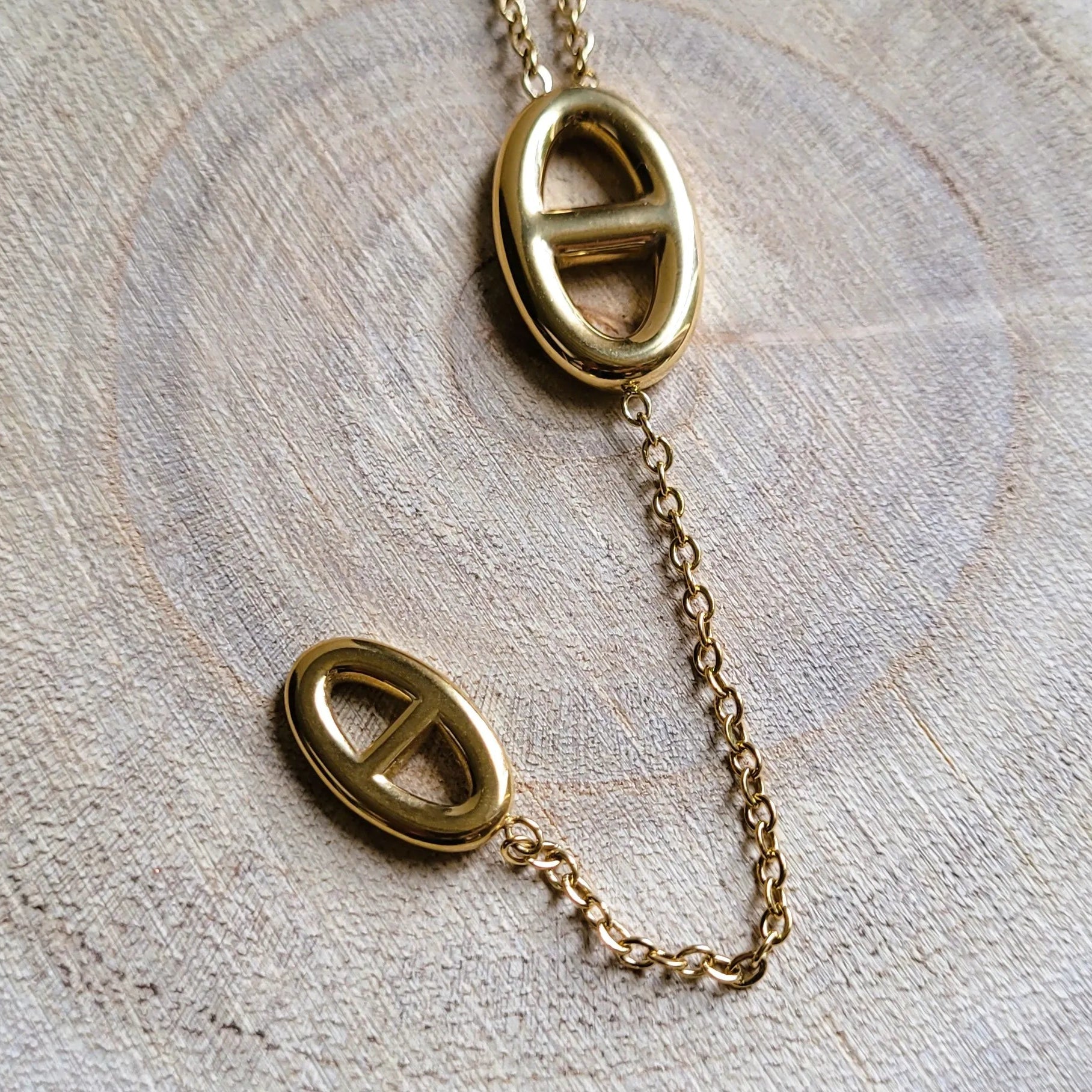 collier Azura, un long collier à la maille marine tendance
