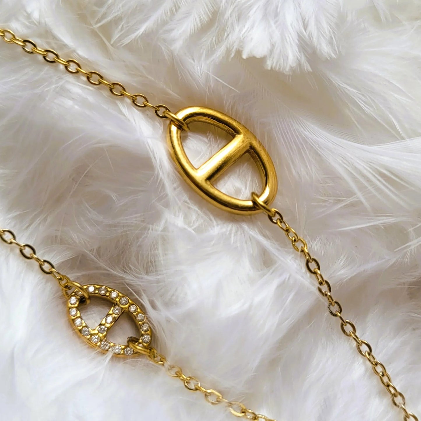 collier Nerea, un sautoir fantaisie à la maille marine tendance