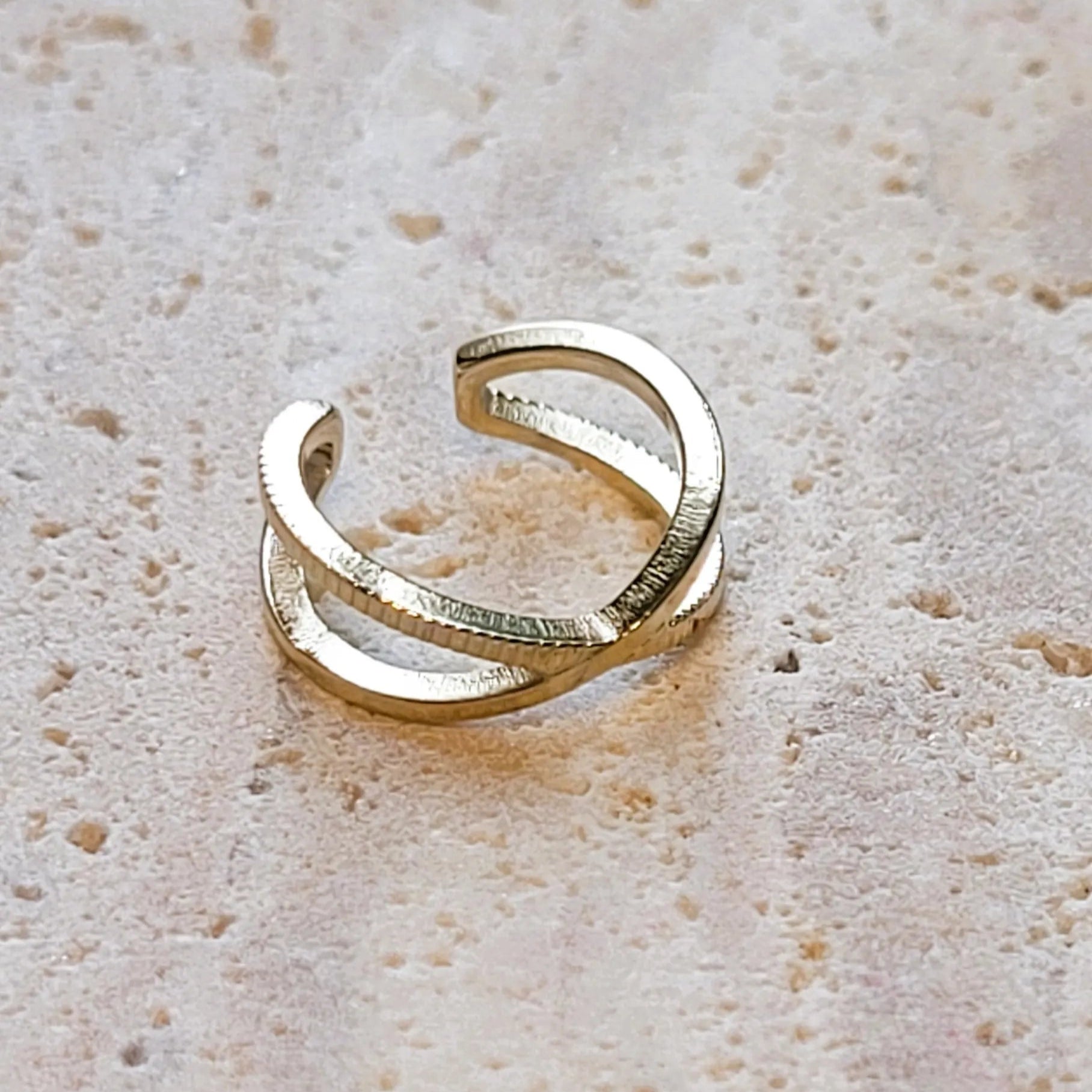 ear cuff Cross, bague d’oreille sans perçage en acier inoxydable