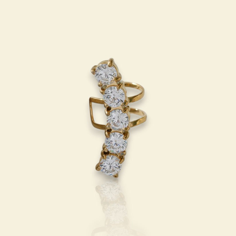 boucle d’oreille pour cartilage Éclat, ear cuff en acier inoxydable