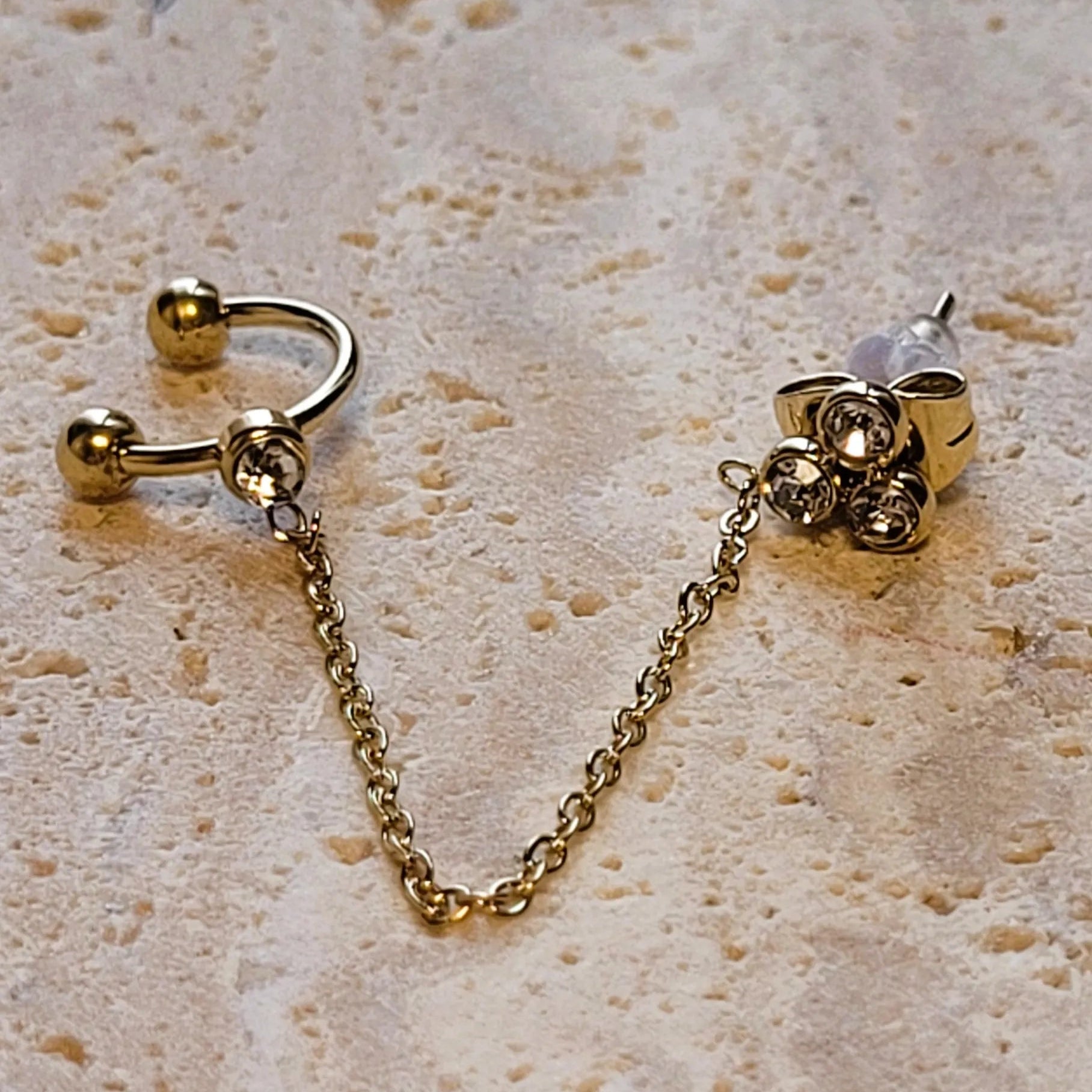 ear cuff oreilles non percées Silaé, bague d’oreille sans perçage