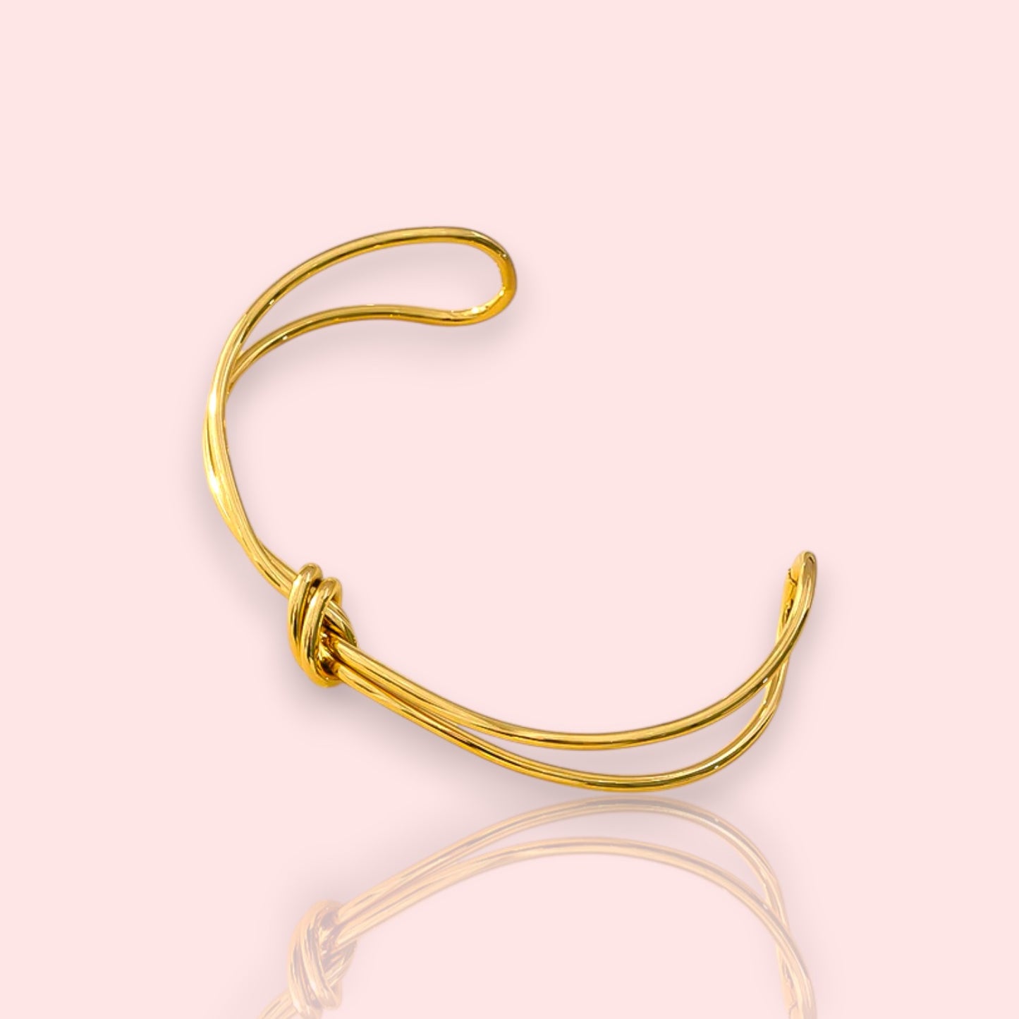 Bracelet rigide femme doré Liénor, élégance raffinée