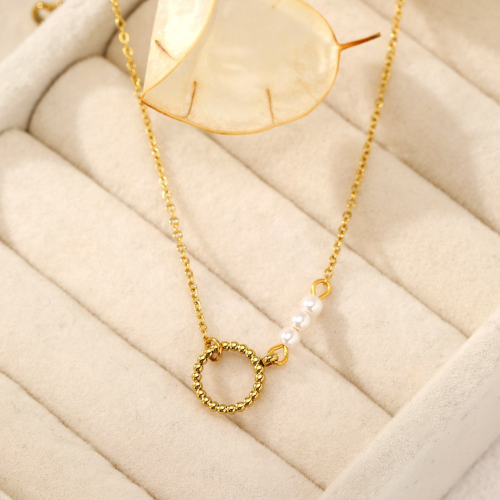 Bracelet cercle et perles