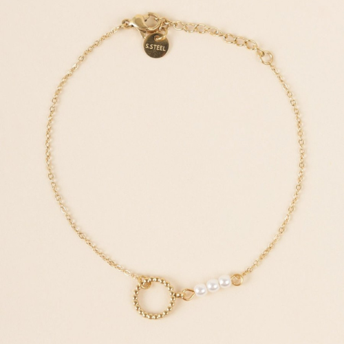 Bracelet cercle et perles